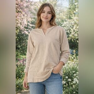 Pure Jill Cozy Tan Long Sleeve Tee – Women’s Medium